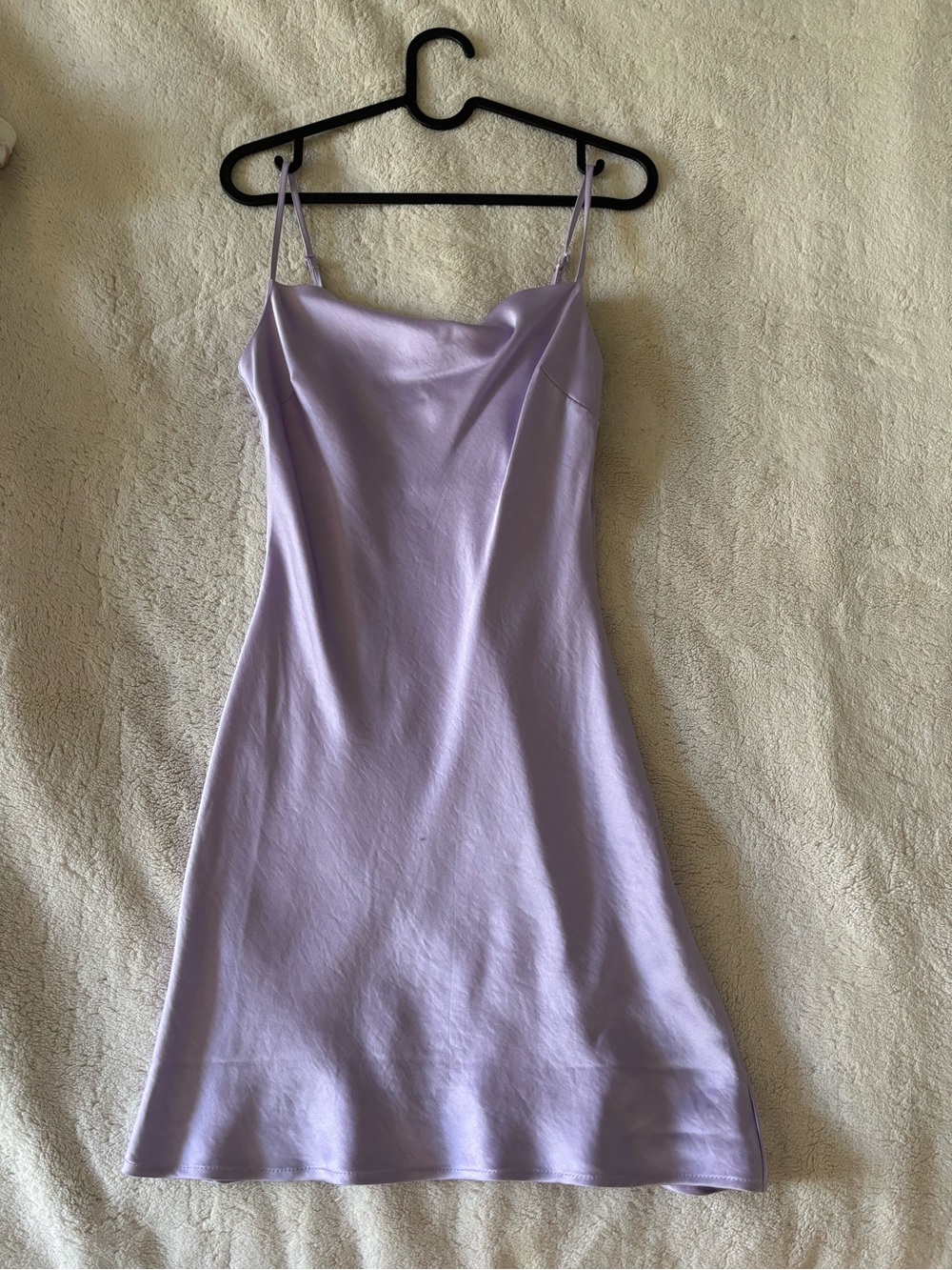 Express Lilac Satin mini Slip Dress